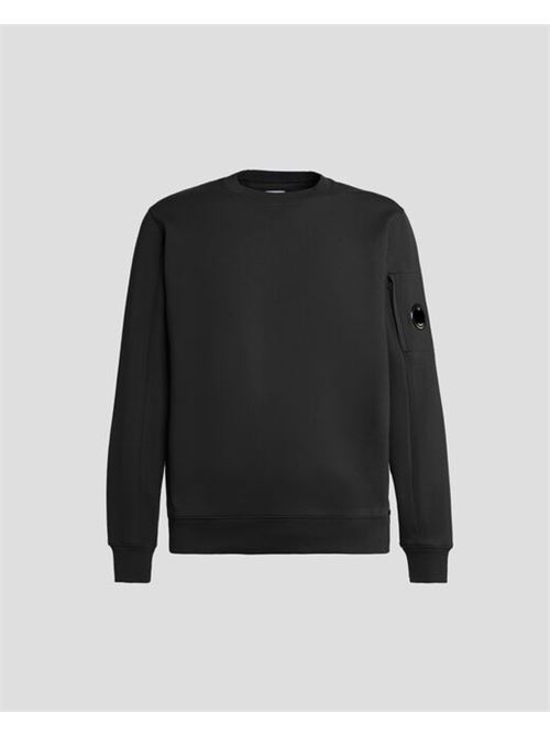 diagona raised fleece lens sweatshirt C.P. COMPANY | CMSS022A-005086W999